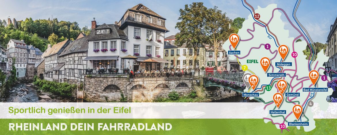 Radwandern in den Jugendherbergen im Rheinland: Eifel